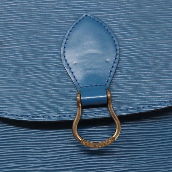 LOUIS VUITTON Epi Saint Cloud GM Shoulder Bag Toledo Blue M52195 LV Auth gh570 - Picture 12 of 16